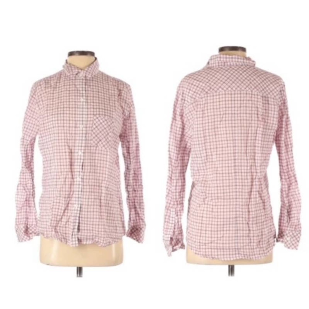 Rails Magenta Pink Plaid Cotton Button Down Shirt